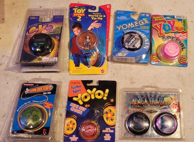Lot of 7 vintage yo-yo yoyo