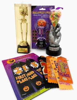 Halloween Costume Awards Trophy Ribbon Party Prize Lot