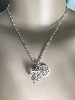 Inspiring jewelry charm necklace Clear