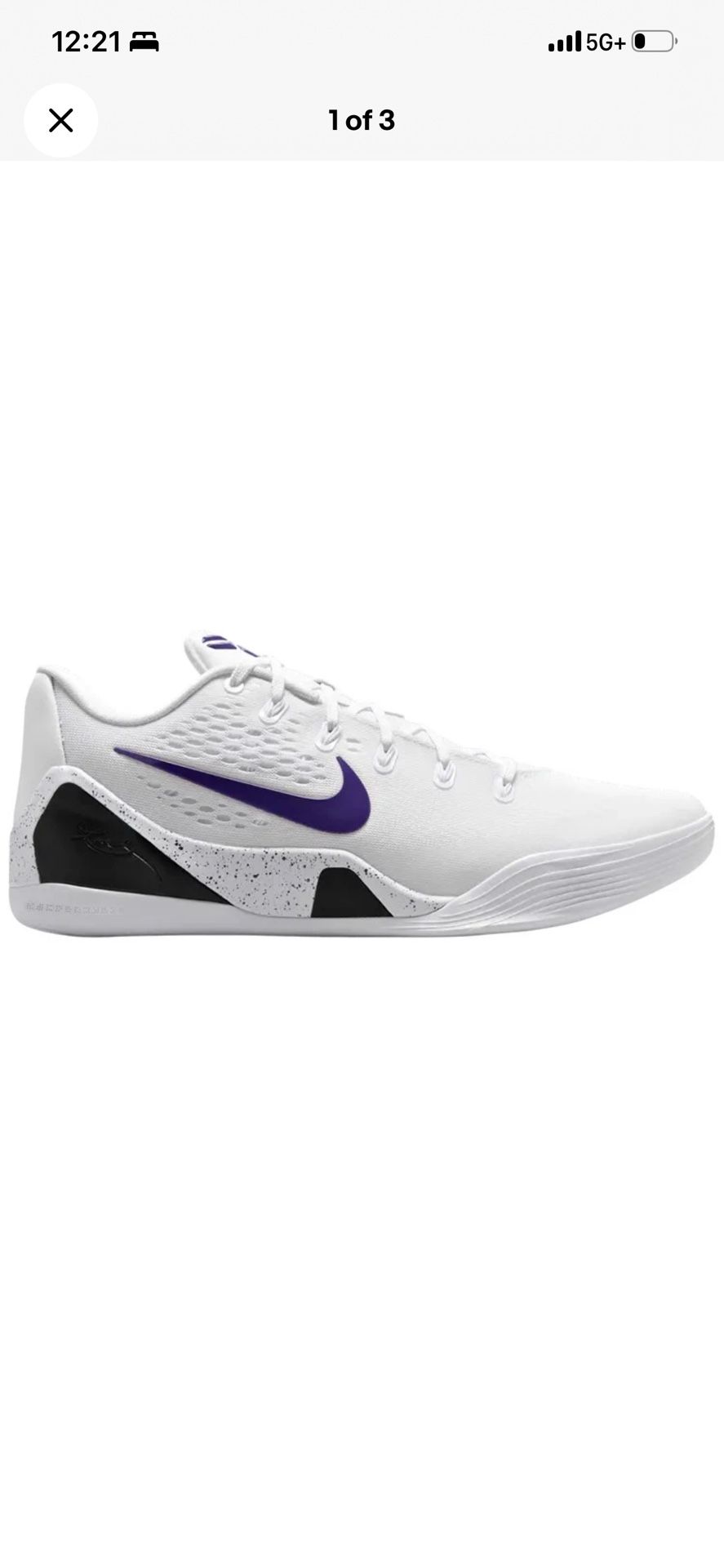 Kobi  9  Proto Lakers Size 8