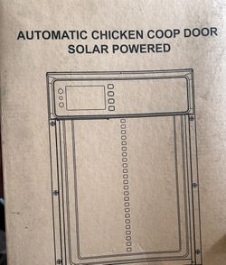 Automatic Chicken Coop Door Solar Powered