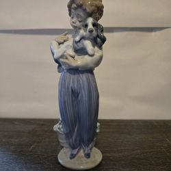 LLADRO MY BUDDY BOY W/DOG FIGURINE 