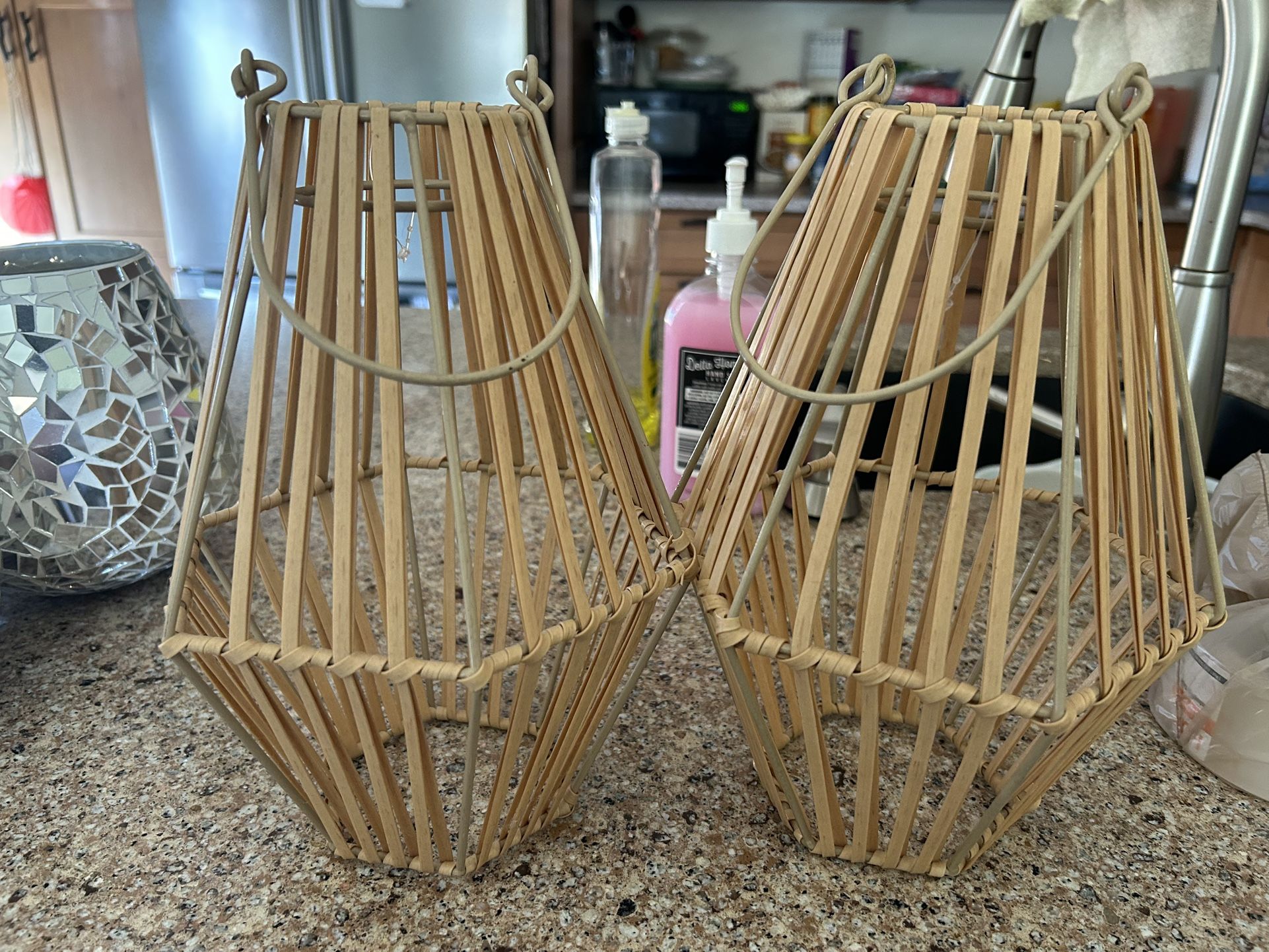 Bamboo Outdoor Indoors Candle Holder