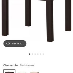 Ikea LACK Side Table, Black-brown, 21 5/8" X 21 5/8"