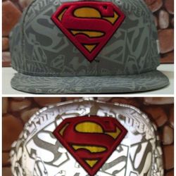 SUPERMAN Size 7 1/8 New Era 59FIFTY "REFLECTIVE" Hat (NWT) EXTREMELY RARE COLLECTOR'S ITEM!💥💣 Please Read Description