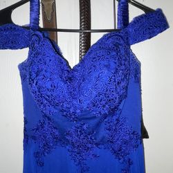 Royal Blue Dress Used 6hrs Only SmaLL