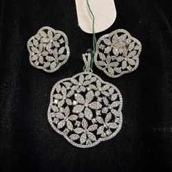 Pendant And Earrings 