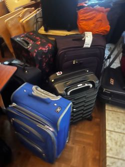 Lot of Mixed Luggage Suitcases