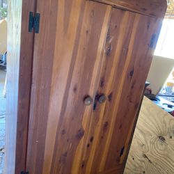 Cedar Armoire Wardrobe Antique 