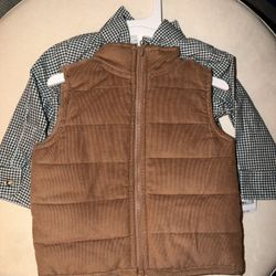 Vest And Flannel Set 6 M