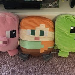 Minecraft plushies 