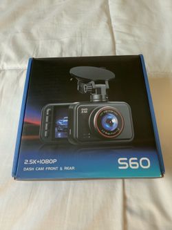 S60 2.5K+1080P Front & Rear Dash Cam