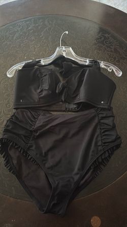 Black Two-Piece Bikini Set