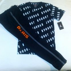 Jordan Boys Youth 2pc Jogger & Tee Set- Large 