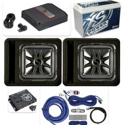 NEW POWERFUL BASS PACKAGE KICKER AUDIO INSTALLED 