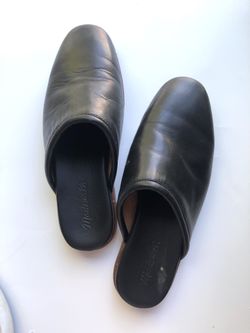 Madewell Womens Black Mules - Size 6.5 Women Black Shoes
