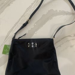 NWT Black Kate Spade Nylon Crossbody Purse/ Bag