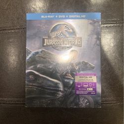 Jurassic World movie Blue-Ray+DVD+Digital HD New