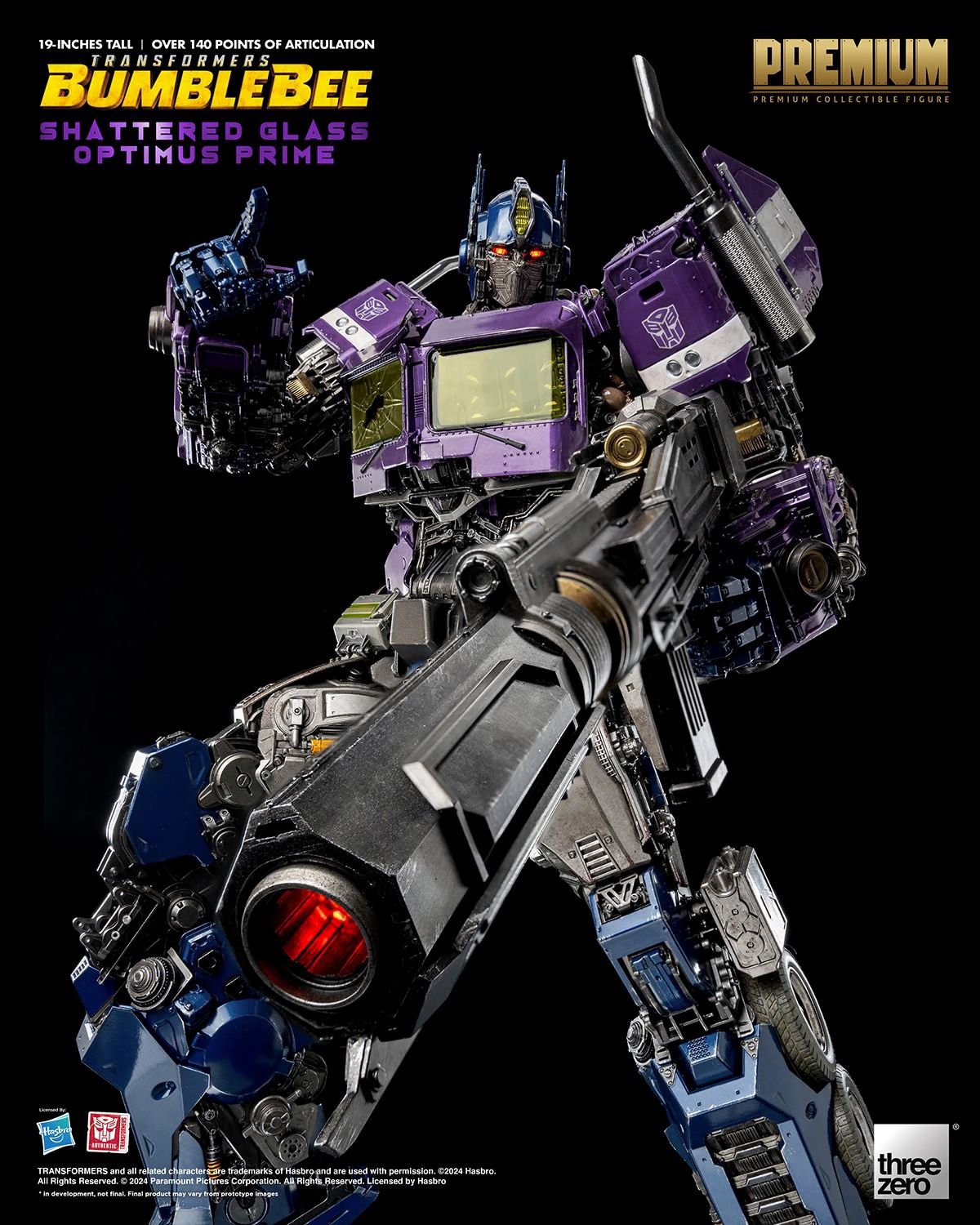 TRANSFORMERS SHATTERED GLASS OPTIMUS PRIME PREMIUM VERSION 19" DIE-CAST