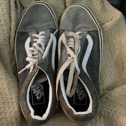 Gray Vans.