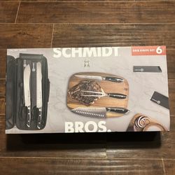 *NEW* Schmidt Bros. BBQ 6-Piece Knife Set