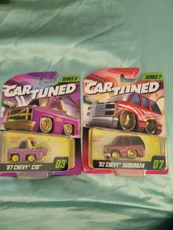 Car Tuned Chevy C10 Tow Truck & Suburban