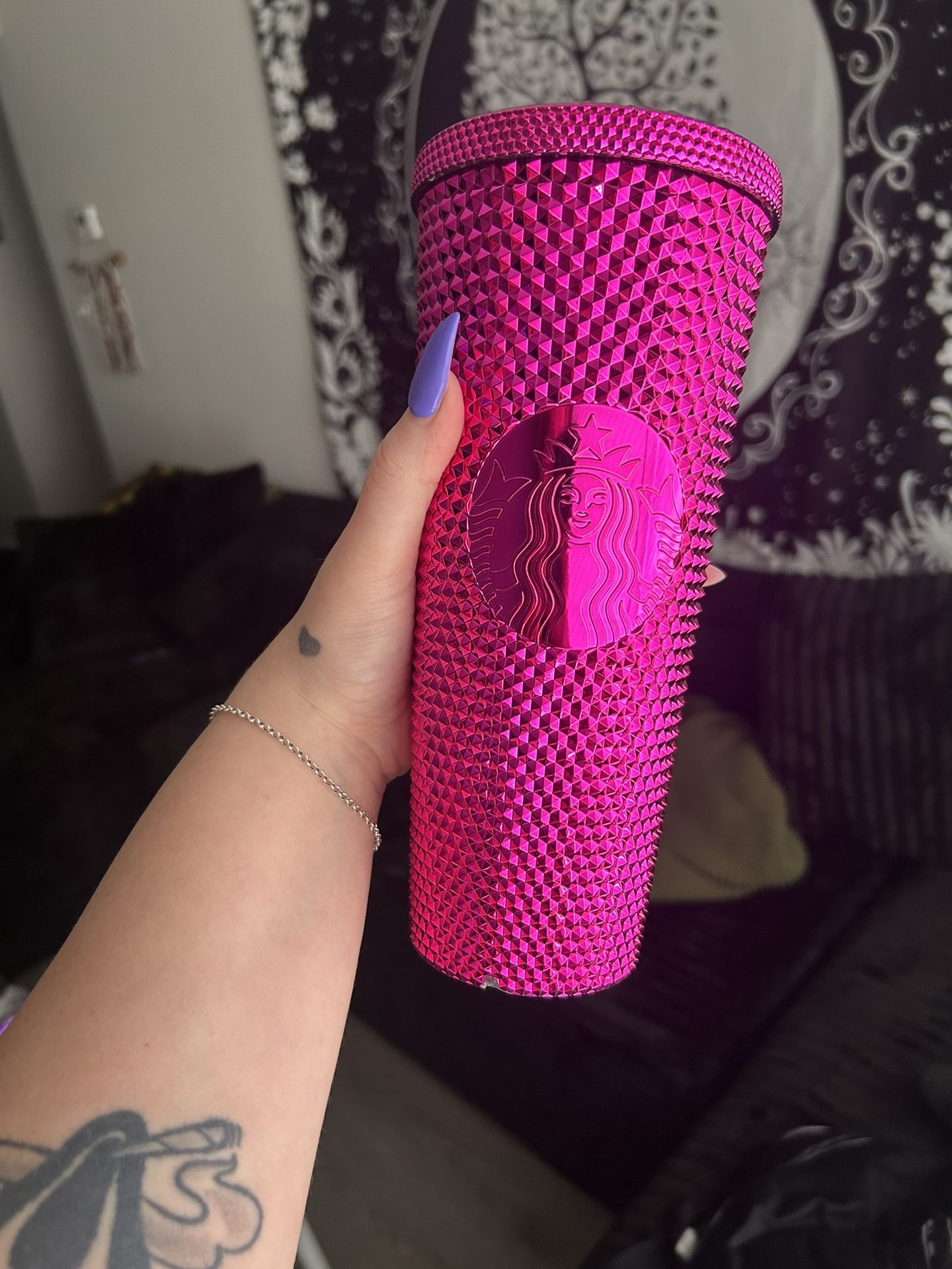 Pink Sangria / Pink Chrome Starbucks Cup - No Straw :(