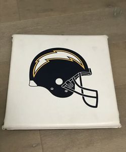 Vintage NFL San Diego Chargers Stadium Seat Cushion 90’s Bolt Helmet Logo