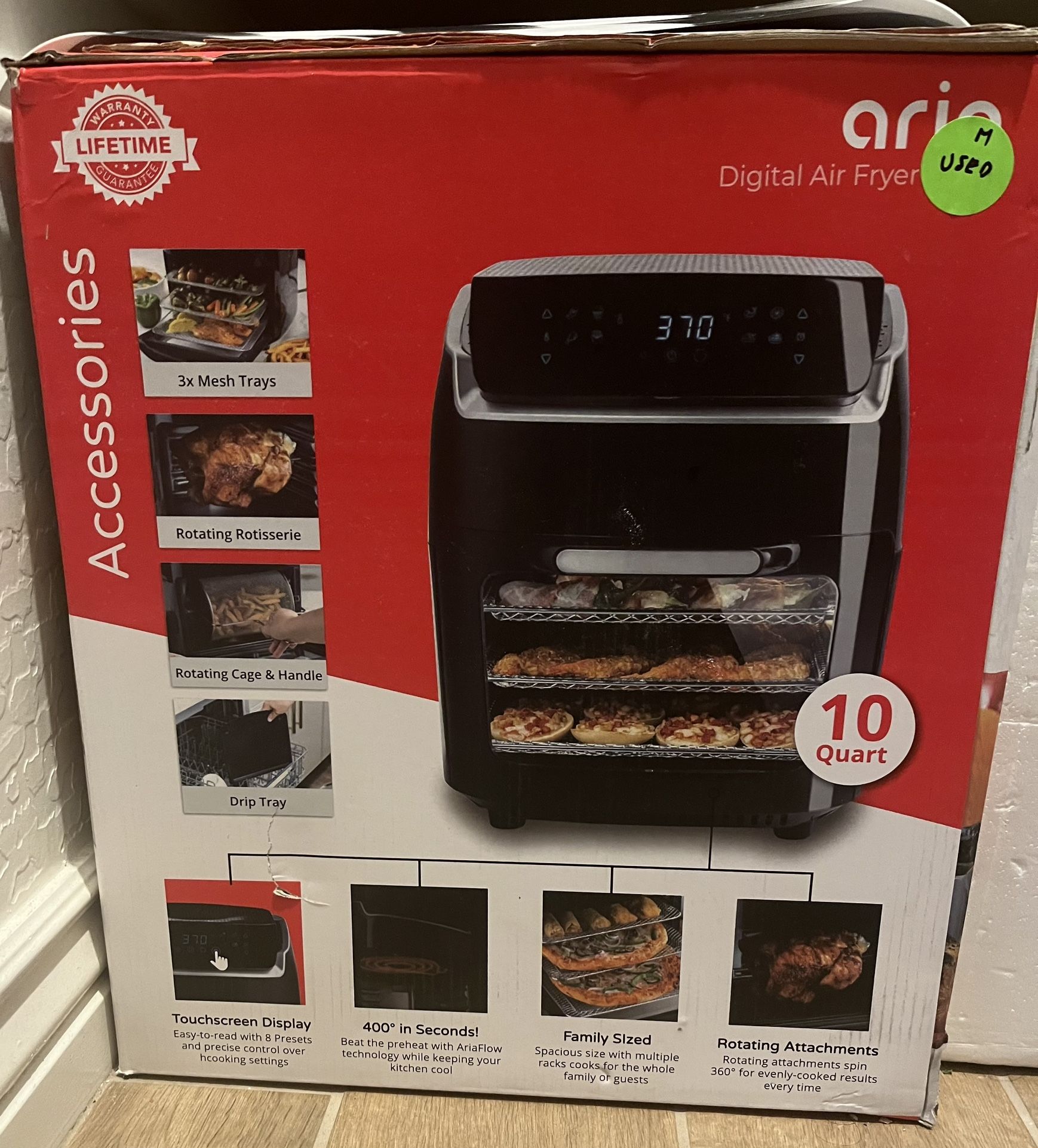Air Fryer 10qt New Just Opened It…open Box
