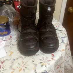 Dior Snow Boots Dark Brown 