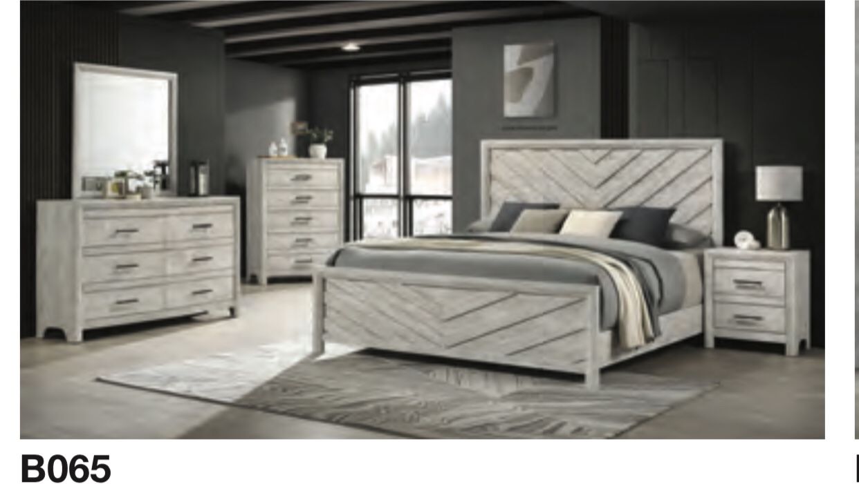 QUEEN SIZE BEDROOMS 7 PIECES/ MATTRESS+BOX+BED FRAME+DRESSER+MIRROR+CHEST+NIGHTSTAND BRAND NEW DELIVERY 🚚 AVAILABLE ALL CITIES!