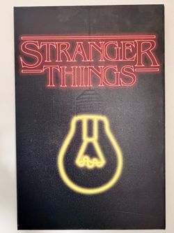 18" x 12" Canvas Wall Art -Stranger Things (Excellent Condition)