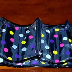 Ultra 4 Zipper Pouch Shiny Black Travel Case