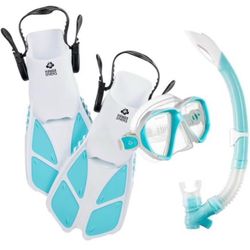 Hawaii Divers Snorkel Set with Fins and Mask