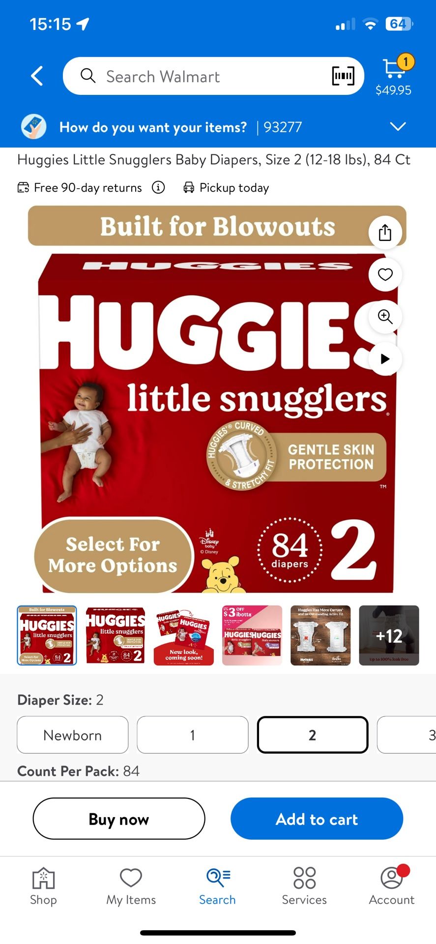 Huggies Size 2 84 ct