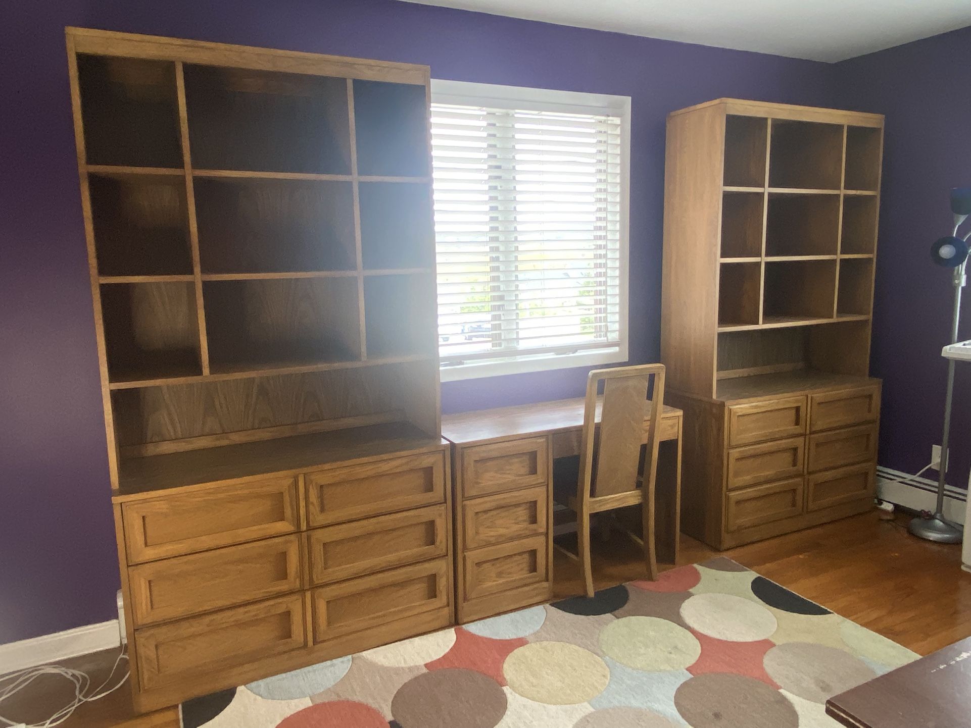 Dressers w/Cubbies & Desk w/Chair
