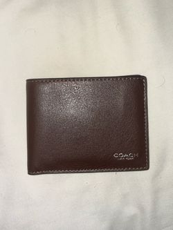 Coach New York Brown Leather Bifold Wallet