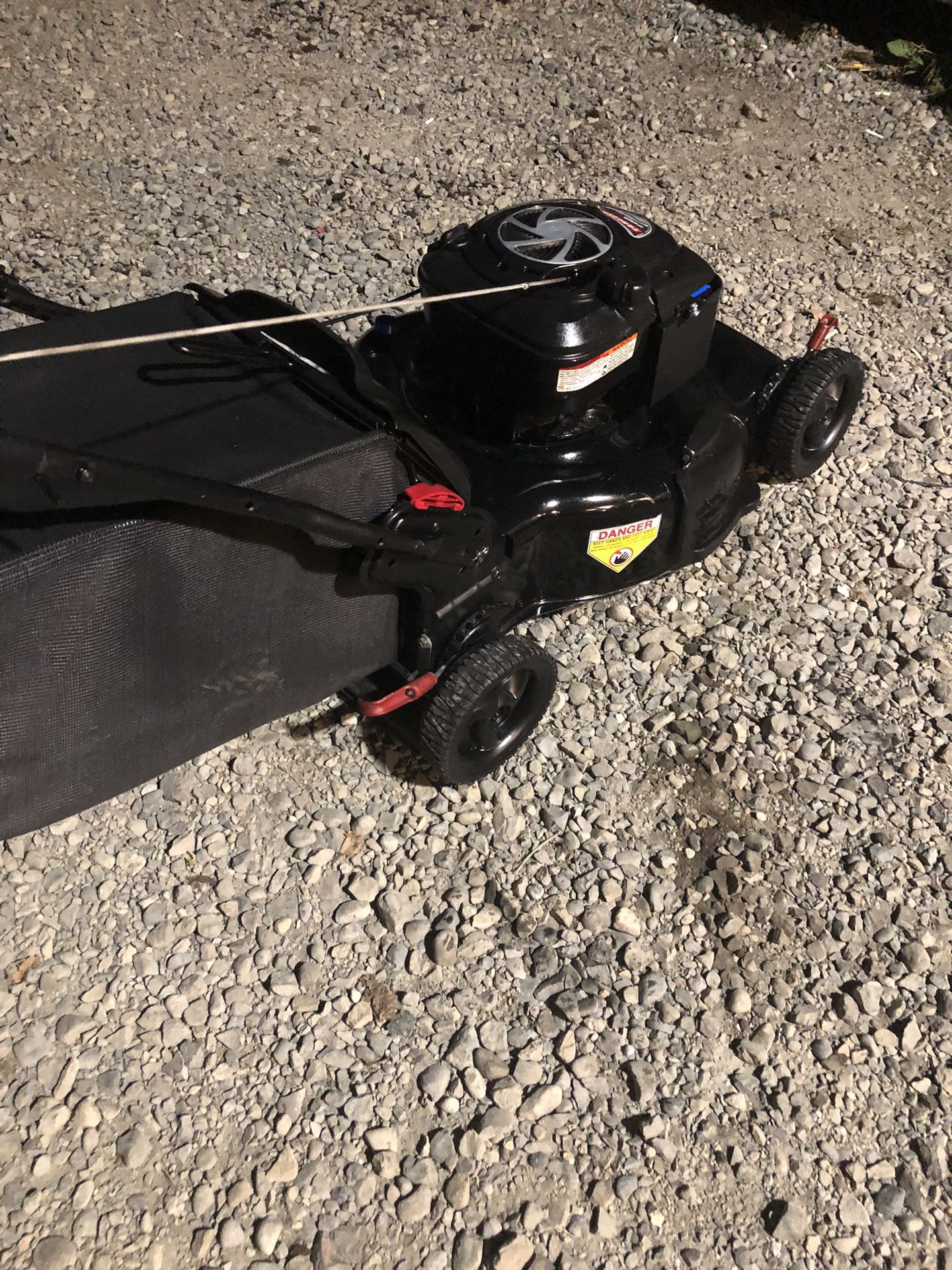 Like new, craftsman, platinum, self-propelled lawnmower