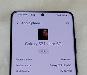 Fully Unlocked Samsung Galaxy S21 Ultra 5G 256GB SM-G998U [RETAIL