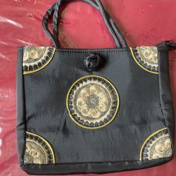Black And Gold Purse