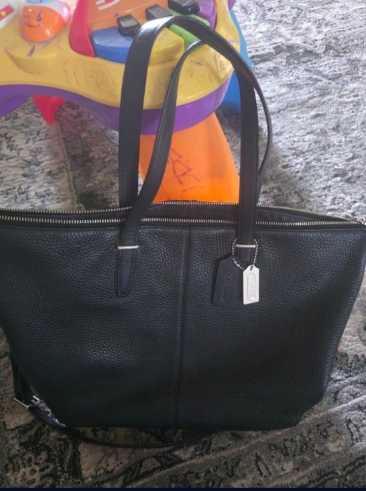 Coach Black Leather Purse