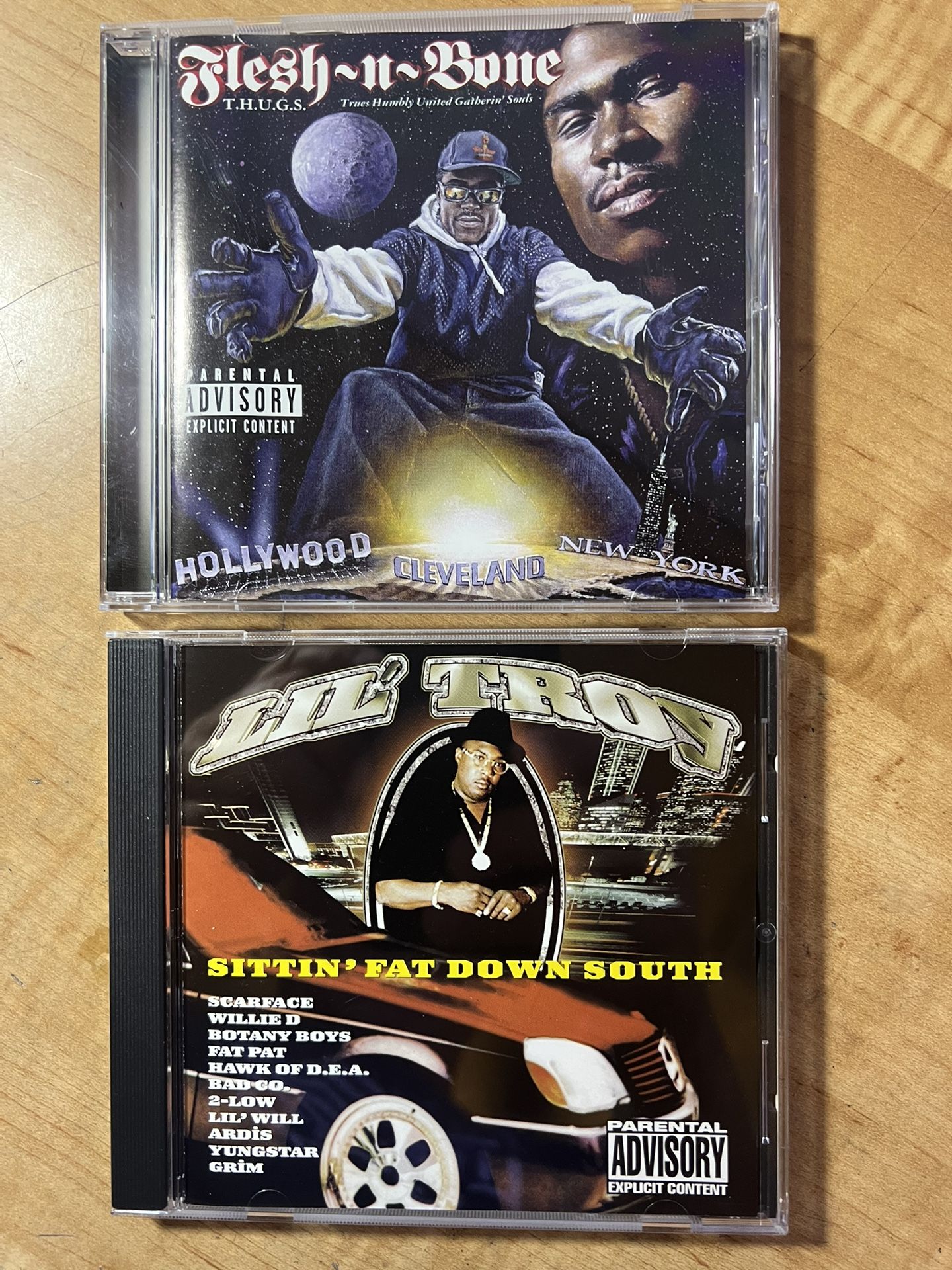 2 RAP CD LIL TROY - Sittin Fat Down South & Flesh-n-Bone T.H.U.G.S. for ...