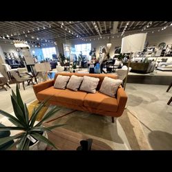Orange Couch Set