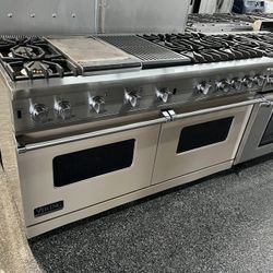 Viking Professional 60 Inch All Gas Range With Griddle & Grill