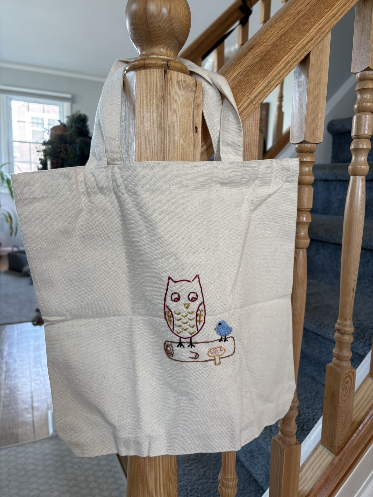 Embroidered Tote Bag