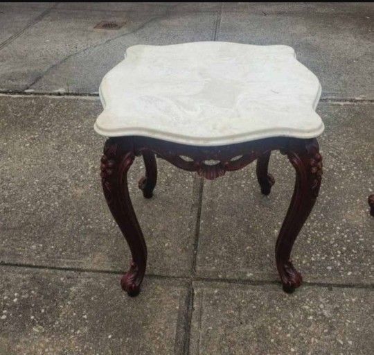 Marbletop End Table 