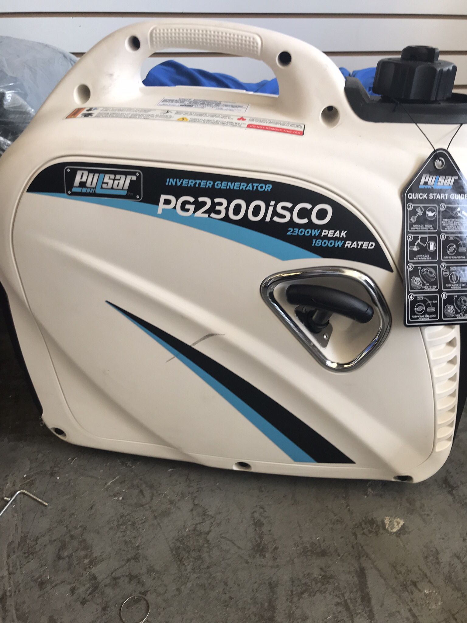 Generator 2300 Watts By PUlSAR Inverter So Very Quiet Perfect For Home Or Camping Sold In Van Nuys $395
