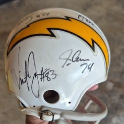 2007 San Diego Chargers Autographed Mini Helmet 