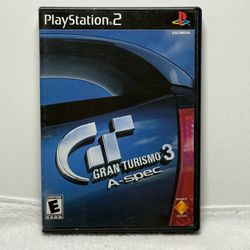 Gran Turismo 3 A-Spec PS2 PlayStation 2 Complete CIB NTSC Black Label