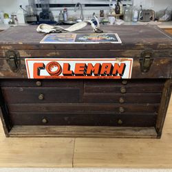 Pilliod Machinist Wood Toolbox Tool Chest Wooden